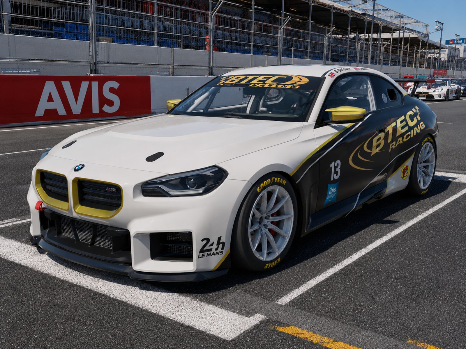 BTEC Racing BMW M2 in pit lane