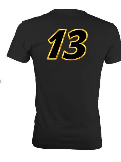 BTEC Racing T-Shirt V2, back with number 13